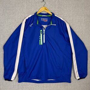 Sunice Sport Pullover Windbreaker Lightweight‎ Jacket XL Golf Blue